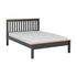Monaco 4FT6 Bed Low Foot End - Grey/Oak Effect